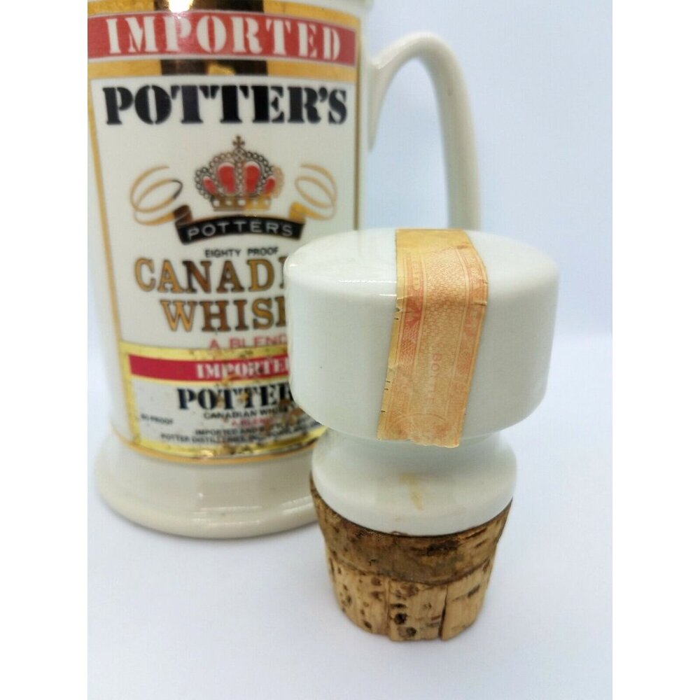 Potters Canadian Whisky Bottle Decanter Don Schreckengost 1979 Whiskey - Picture 8 of 10